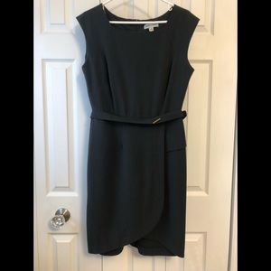 SHELBY & PALMER Gray Classy Career Dress